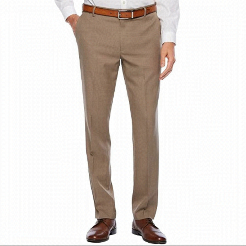 Van Heusen Skim Fit Stretch Flat Front Traveler Pants